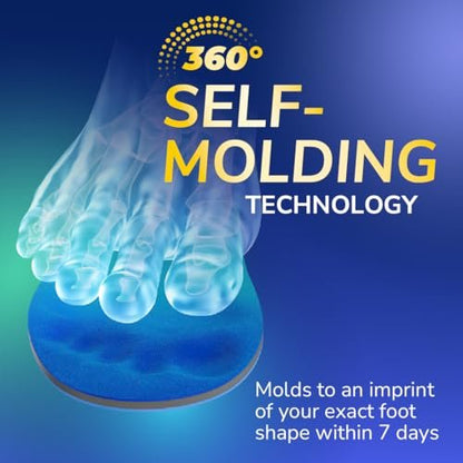 Dr. Scholl's Adapts to You Einlegesohlen für Damen – Selbstformende Schaumstofftechnologie für optimalen Tragekomfort, flexible Fußgewölbestützen, stoßdämpfend, podologisch getestet, Größe 6-10