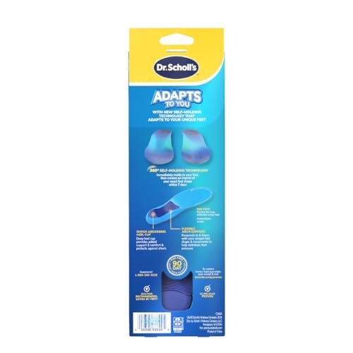 Dr. Scholl's Adapts to You Einlegesohlen für Damen – Selbstformende Schaumstofftechnologie für optimalen Tragekomfort, flexible Fußgewölbestützen, stoßdämpfend, podologisch getestet, Größe 6-10