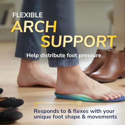 Dr. Scholl's Adapts to You Einlegesohlen für Damen – Selbstformende Schaumstofftechnologie für optimalen Tragekomfort, flexible Fußgewölbestützen, stoßdämpfend, podologisch getestet, Größe 6-10