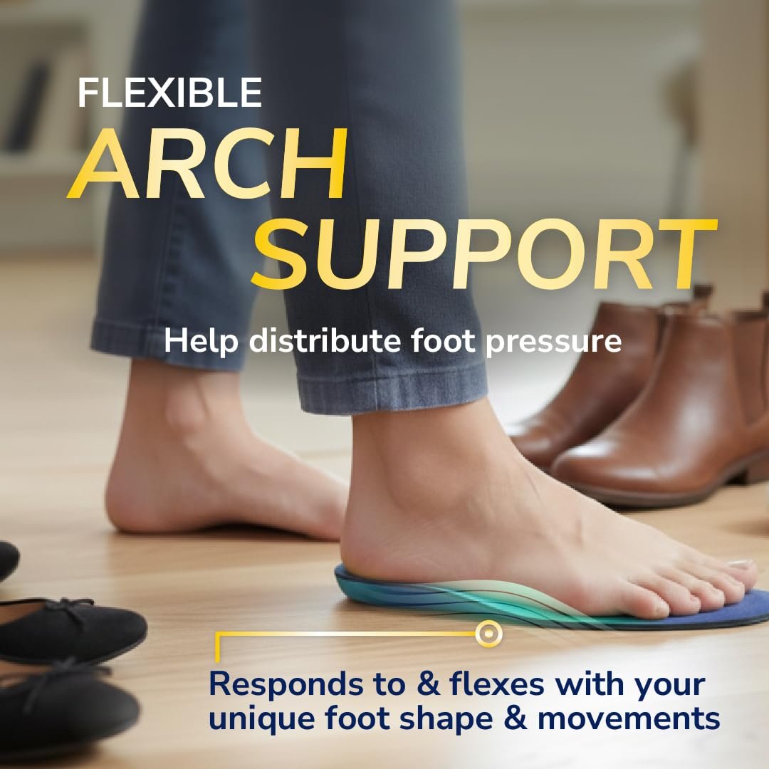 Dr. Scholl's Adapts to You Einlegesohlen für Damen – Selbstformende Schaumstofftechnologie für optimalen Tragekomfort, flexible Fußgewölbestützen, stoßdämpfend, podologisch getestet, Größe 6-10