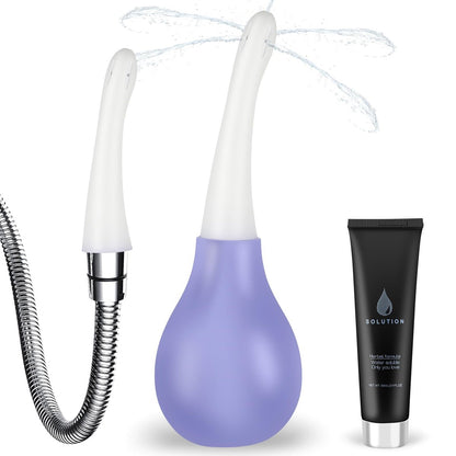 SewXew Anal-Dusche-Einlauf-Kit mit Anti-Backflow-Einlaufballon und Gleitmittel für Männer und Frauen