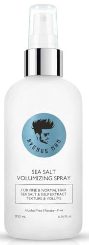 Avenue Man Volumizing Sea Salt Spray für Männer – Leichtes Meersalz-Haarspray für feines und normales Haar – Paraben- und sulfatfrei – mit Kelp, Papaya und Braunalge – 200 ml