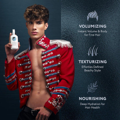 Avenue Man Volumizing Sea Salt Spray für Männer – Leichtes Meersalz-Haarspray für feines und normales Haar – Paraben- und sulfatfrei – mit Kelp, Papaya und Braunalge – 200 ml