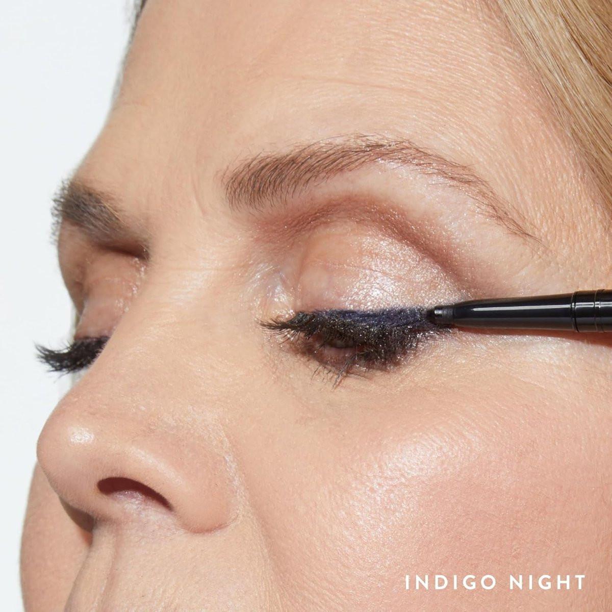 LAURA GELLER NEW YORK INKcredible Gel Eyeliner - Indigo Night - wasserfester, wischfester Eyeliner-Stift mit integriertem Spitzer