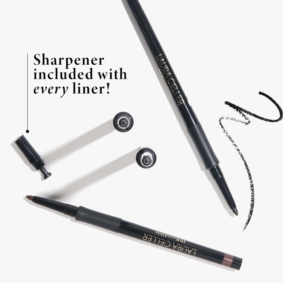 LAURA GELLER NEW YORK INKcredible Gel Eyeliner - Indigo Night - wasserfester, wischfester Eyeliner-Stift mit integriertem Spitzer