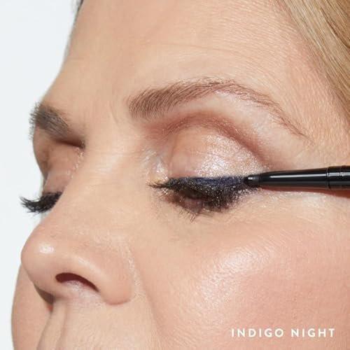 LAURA GELLER NEW YORK INKcredible Gel Eyeliner - Indigo Night - wasserfester, wischfester Eyeliner-Stift mit integriertem Spitzer