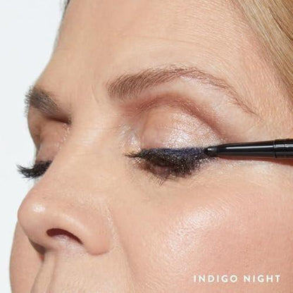 LAURA GELLER NEW YORK INKcredible Gel Eyeliner - Indigo Night - wasserfester, wischfester Eyeliner-Stift mit integriertem Spitzer