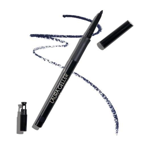 LAURA GELLER NEW YORK INKcredible Gel Eyeliner - Indigo Night - wasserfester, wischfester Eyeliner-Stift mit integriertem Spitzer