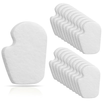 Cutecrop 20 Stk Sesamoiditis-Pads, 1/4 Zoll dicke Tänzer-Pads bei Fußballenschmerzen, dicke selbstklebende Filzpolster zur Entlastung von Sesamoiditis und Ballen, weiße Polster für die Fußsohle (Links)