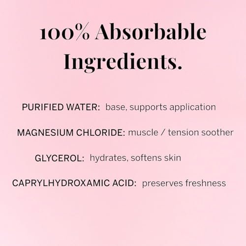 Pixie Pure Magnesium Öl-Spray für Füße & Körper – USP-Qualität Magnesiumchlorid – Schnell einziehendes, nicht-toxisches Topical-Spray – Spa-Qualität Muskelunterstützung & Entspannung für die Intimpflege (6,3 Unzen)