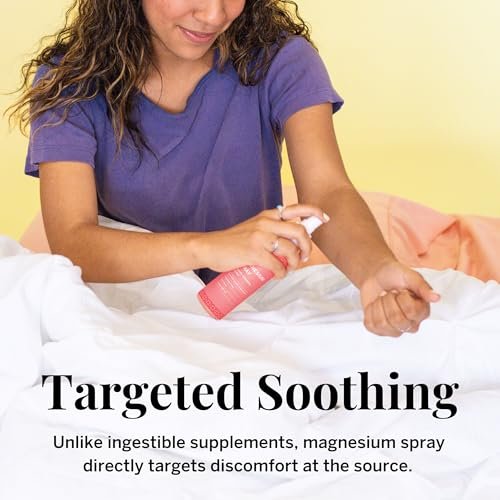 Pixie Pure Magnesium Öl-Spray für Füße & Körper – USP-Qualität Magnesiumchlorid – Schnell einziehendes, nicht-toxisches Topical-Spray – Spa-Qualität Muskelunterstützung & Entspannung für die Intimpflege (6,3 Unzen)