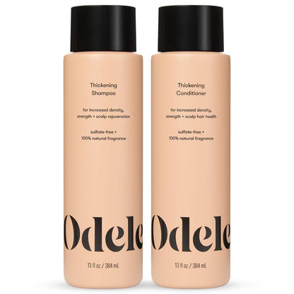Odele Haarverdichtendes Shampoo und Conditioner Set – Erhöht Dichte und Stärke für glattes und welliges Haar, 2 x 390 ml