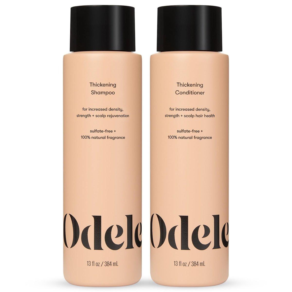 Odele Haarverdichtendes Shampoo und Conditioner Set – Erhöht Dichte und Stärke für glattes und welliges Haar, 2 x 390 ml