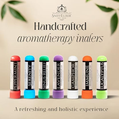 Serenity Stress Relief Aromatherapie Nasal Stick Vapor Inhaler für Ruhe & Selbstfürsorge – Hergestellt in den USA mit Bio-Zitrus-Ölen – Stressabbau-Geschenk
