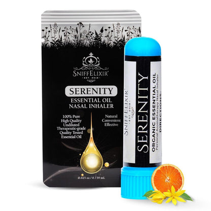 Serenity Stress Relief Aromatherapie Nasal Stick Vapor Inhaler für Ruhe & Selbstfürsorge – Hergestellt in den USA mit Bio-Zitrus-Ölen – Stressabbau-Geschenk