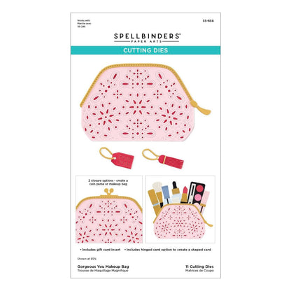 Spellbinders S5-658 Gorgeous You Makeup Bag Etched Dies – Die Gorgeous You Kollektion