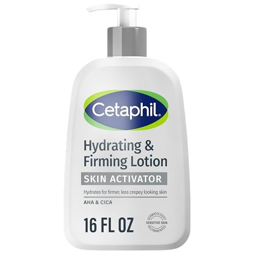 Cetaphil Skin Activator Feuchtigkeitsspendende & Straffende Körperlotion 473 ml – Mandelsäure (AHA) und Centella Asiatica (CICA) Körperfeuchtigkeitscreme für reife Haut