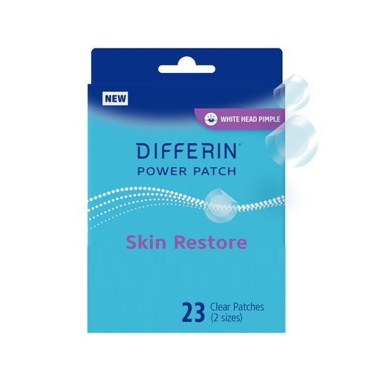 Differin Power Patches für weiße Pickel – Hydrokolloid-Pflaster mit Zinkhyaluronat und Niacinamid, 23 Stück