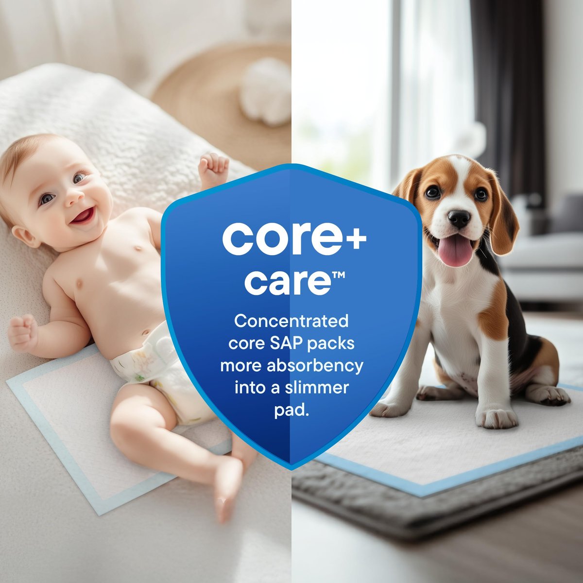 Einweg-Unterlagen [100 Stück] Windelunterlage für Baby, Welpe & Hund – Pee & Wee Unterlagen – Chux Töpfchentrainings-Einlage – Wickelauflagen-Schutz – 17"x13" auslaufsichere Einlagen für Inkontinenz & Reise
