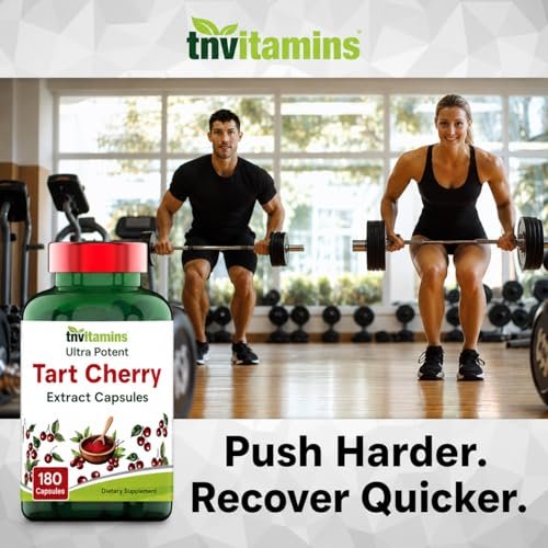 Tart Cherry Kapseln 400 mg mit 30:1 Extrakt pro Portion - 180 Kapseln | Hochwirksamer Sauerkirsch-Extrakt für Gelenke, Schlaf & Erholung* | Reich an Antioxidantien | Ohne Gentechnik | Hergestellt in den USA!