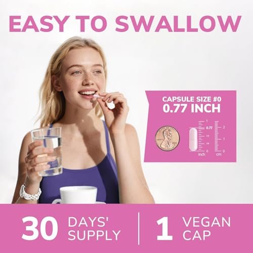 Vitalibre Probiotika für Frauen – 30 Stämme, 100 Milliarden KBE, vaginale Probiotika mit Verdauungsenzymen, Präbiotika & Cranberry für die Gesundheit der Harnwege, pH-Gleichgewicht, 30 vegane Kapseln