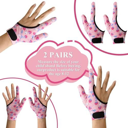 4er-Pack Daumenlutschen-Schutzhandschuhe für Kinder – Anti-Daumenlutschen-Handschuh mit Kaukompression, Stoppt Nagelkauen und Fingerbeißen – Daumenschutz für Alter 5-12