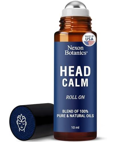 Head Calm Essential Oil Roll-On 10 ml – Beruhigende Mischung aus reinen & natürlichen ätherischen Ölen – Rollerball für Migräne & Kopfschmerzlinderung – Nexon Botanics