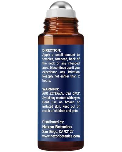 Head Calm Essential Oil Roll-On 10 ml – Beruhigende Mischung aus reinen & natürlichen ätherischen Ölen – Rollerball für Migräne & Kopfschmerzlinderung – Nexon Botanics