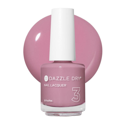 Dazzle Dry Nagellack (Schritt 3) – Picking Peonies – Romantisches Pink-Mauve, volle Deckkraft (0,5 fl oz)