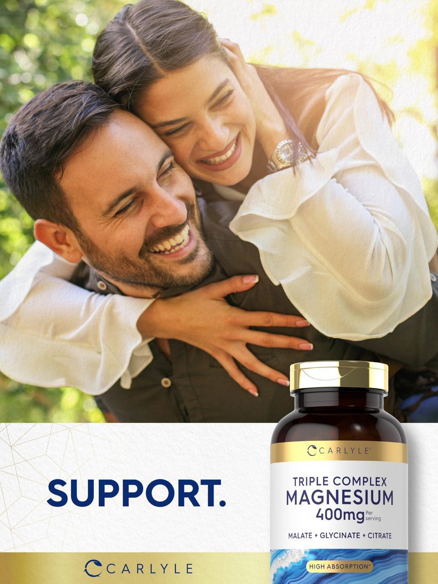 Carlyle Triple Magnesium Complex | 400 mg | 240 Kapseln | Magnesiummalat, Glycinat & Citrat | Vegetarisch, Nicht-GMO & Glutenfrei