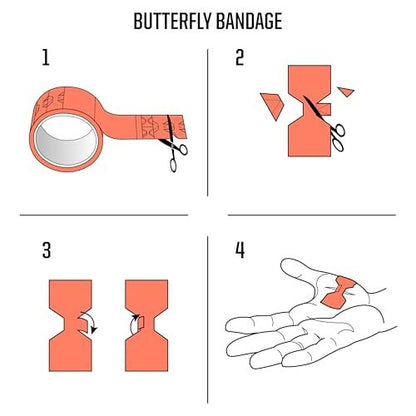 Duct-Aid Kompaktes Erste-Hilfe-Set, medizinisches Klebeband, Notfallset, 1 Pfund (3 Meter medizinisches Tape)