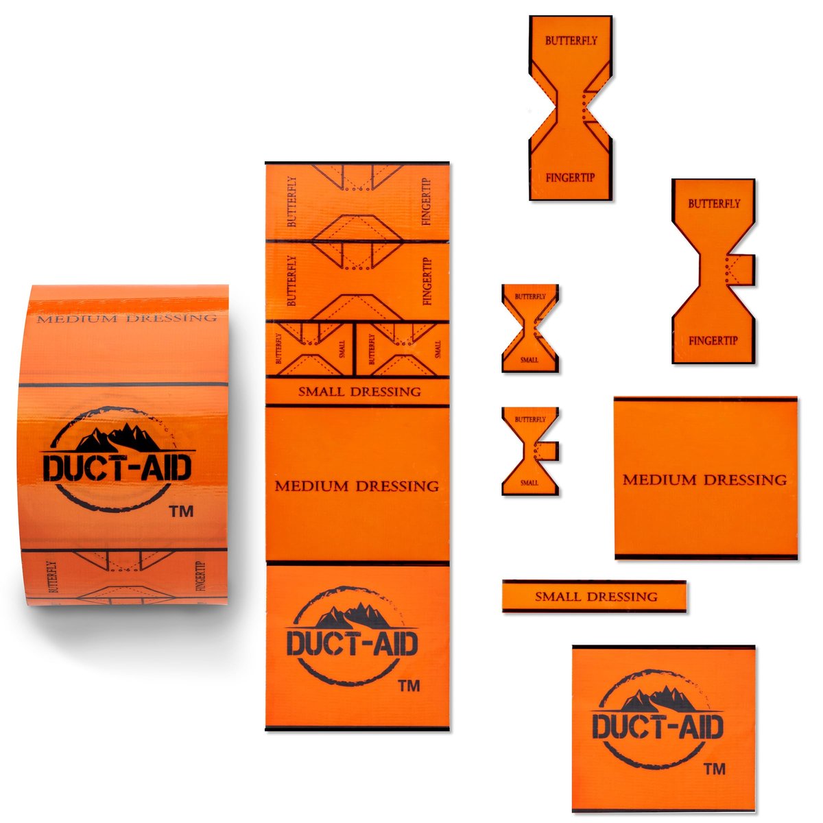 Duct-Aid Kompaktes Erste-Hilfe-Set, medizinisches Klebeband, Notfallset, 1 Pfund (3 Meter medizinisches Tape)