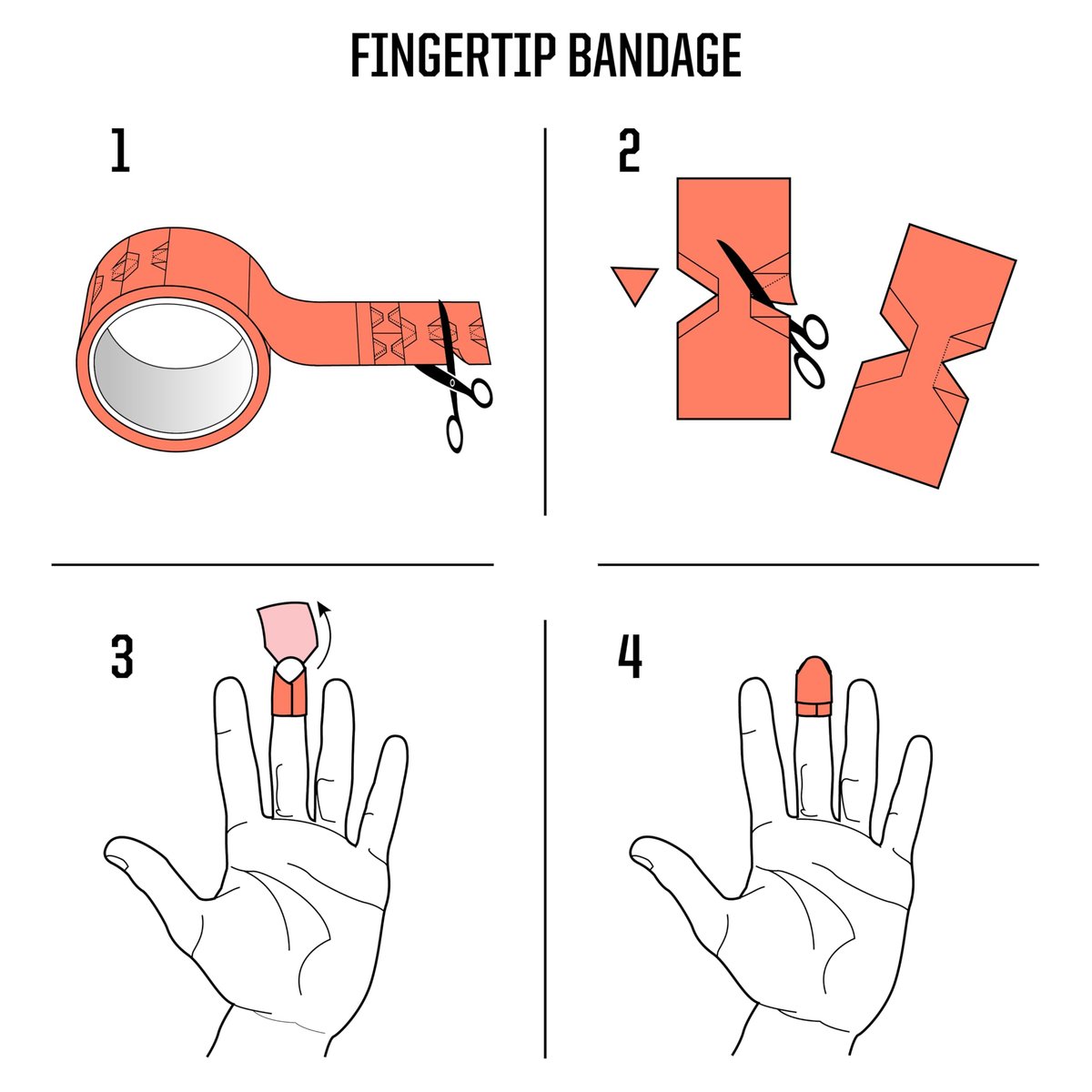 Duct-Aid Kompaktes Erste-Hilfe-Set, medizinisches Klebeband, Notfallset, 1 Pfund (3 Meter medizinisches Tape)