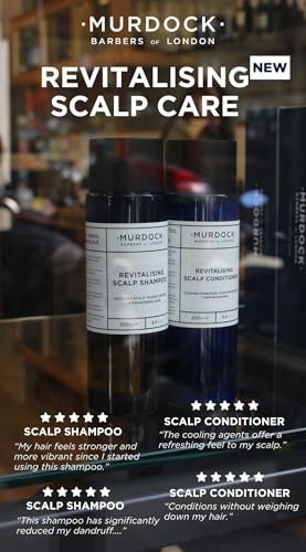 Murdock London Revitalisierende Kopfhautpflege-Spülung | Kopfhautschutz, Haarpflege | Hergestellt in England | 250 ml
