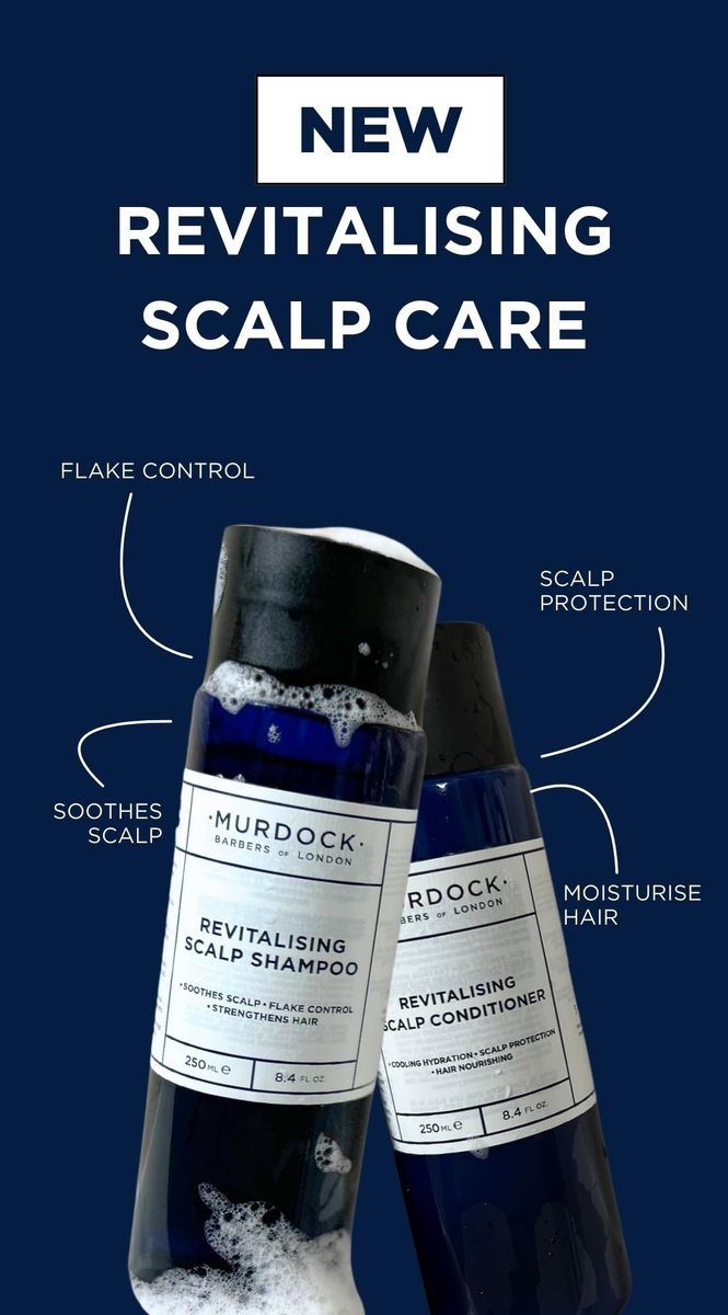 Murdock London Revitalisierende Kopfhautpflege-Spülung | Kopfhautschutz, Haarpflege | Hergestellt in England | 250 ml