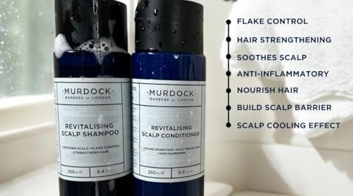 Murdock London Revitalisierende Kopfhautpflege-Spülung | Kopfhautschutz, Haarpflege | Hergestellt in England | 250 ml