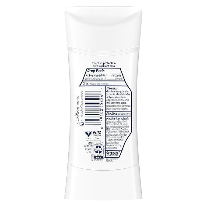 Dove Advanced Care Deodorant Stick Apfel & Weißer Tee mit 72-Stunden-Schweiß- und Geruchsschutz, 2,6 oz (3er-Pack)