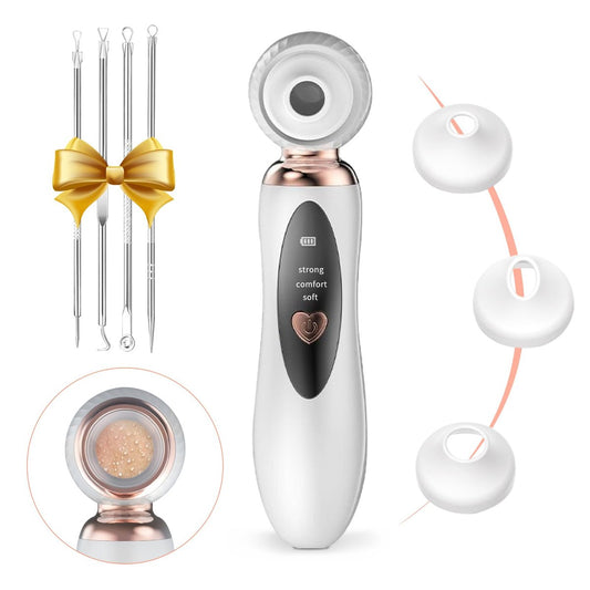 2025 Blackhead Remover Pore Vacuum – Wiederaufladbarer visueller Porenreiniger mit 3 Saugstufen, 3 Sonden & USB – Gesichtsreinigungsgerät für Erwachsene