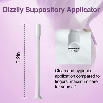 Dizzily 30er-Pack Einweg-Vaginalapplikatoren für Zäpfchen, individuell verpackt, hygienisch – passend für die meisten Zäpfchen, Pillen, Tabletten, Größe 00 Kapseln und Damenpflege-Applikator