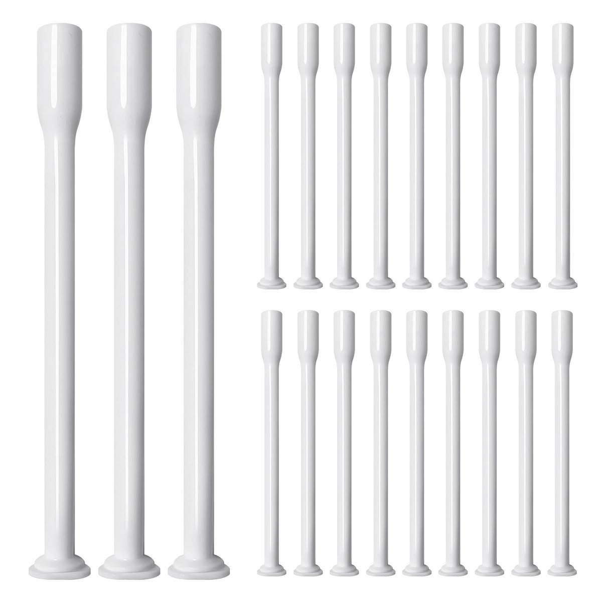 Dizzily 30er-Pack Einweg-Vaginalapplikatoren für Zäpfchen, individuell verpackt, hygienisch – passend für die meisten Zäpfchen, Pillen, Tabletten, Größe 00 Kapseln und Damenpflege-Applikator