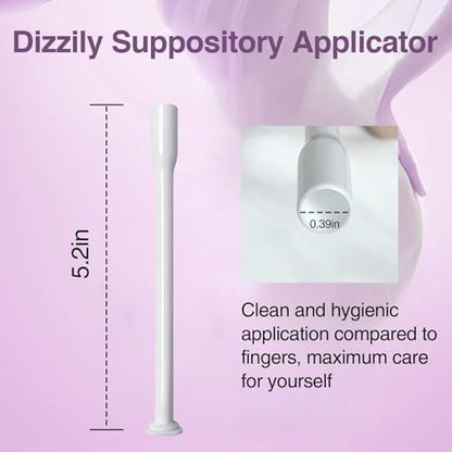Dizzily 30er-Pack Einweg-Vaginalapplikatoren für Zäpfchen, individuell verpackt, hygienisch – passend für die meisten Zäpfchen, Pillen, Tabletten, Größe 00 Kapseln und Damenpflege-Applikator