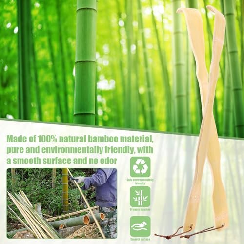 HOFASON 3er-Pack Bambus-Rückenkratzer für Erwachsene – 16,5 Zoll langer Holzrückenkratzer, lustiges Geschenk für Senioren, Männer und Frauen, Weihnachtsgeschenk, Ostergeschenk