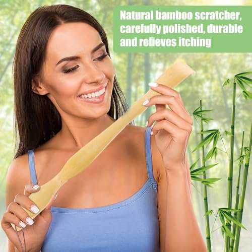 HOFASON 3er-Pack Bambus-Rückenkratzer für Erwachsene – 16,5 Zoll langer Holzrückenkratzer, lustiges Geschenk für Senioren, Männer und Frauen, Weihnachtsgeschenk, Ostergeschenk