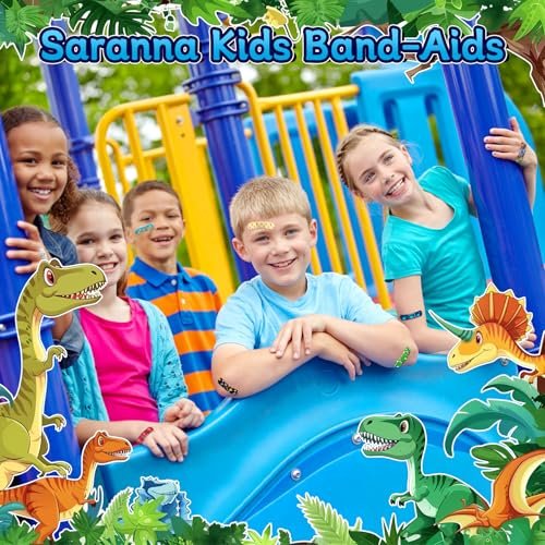 Saranna Künstlerpflaster für Kinder – 330 bunte, wasserdichte, atmungsaktive Pflaster mit niedlichen Cartoon-Motiven für Jungen und Mädchen
