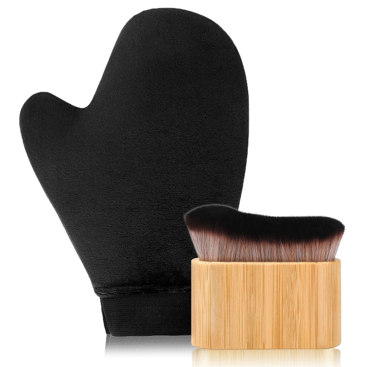 2-in-1 Selbstbräuner Handschuh und Pinsel Set – EVYTTA Bräunungsmittel-Applikator für Gesicht und Körper