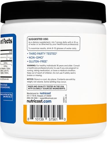 Nutricost Creatine + Aminos 30 Portionen (Pfirsich-Mango-Geschmack) - 5.000 mg Kreatin-Monohydrat + 5.000 mg BCAA-Aminosäuremischung pro Portion