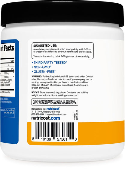 Nutricost Creatine + Aminos 30 Portionen (Pfirsich-Mango-Geschmack) - 5.000 mg Kreatin-Monohydrat + 5.000 mg BCAA-Aminosäuremischung pro Portion