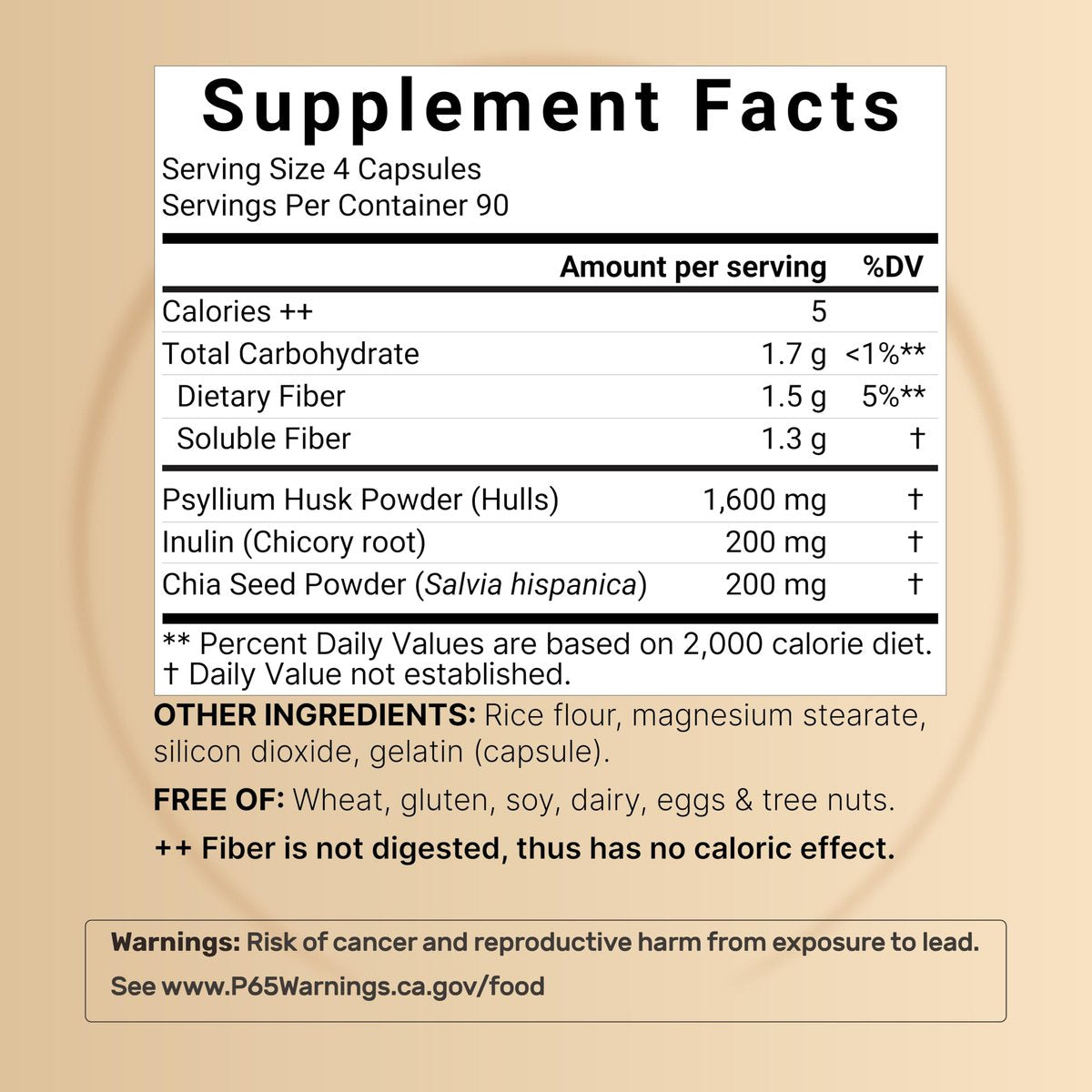 NatureBell Psyllium-Faser-Kapseln, 2.000 mg pro Portion, 360 Kapseln | Löslicher Ballaststoff | 3-in-1 mit Inulin & Chiasamen | Pflanzlich, Nicht-GVO, Glutenfrei
