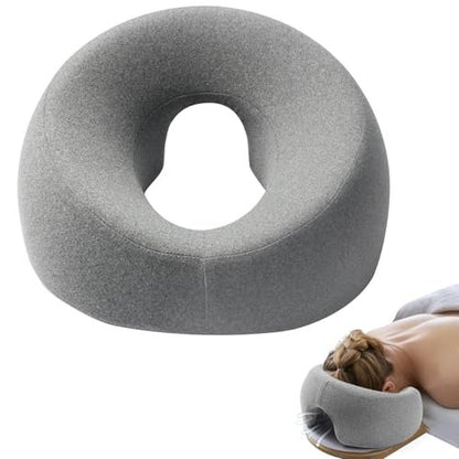 DabaTag Gesichtskissen für Bauchschläfer – Massage-Kopfkissen zur Erholung nach Augen-OP, BBL-OP & Gesichtsbehandlungen (Grau)
