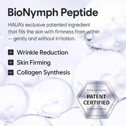 HAUA Bionymph Peptide Youth Serum – Anti-Aging & Feuchtigkeitspflege mit patentiertem BioNymph Peptid, 47 ml